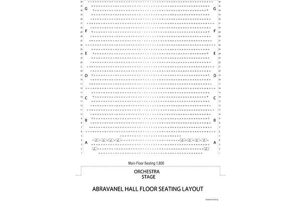 Abravanel Hall - Seat Map