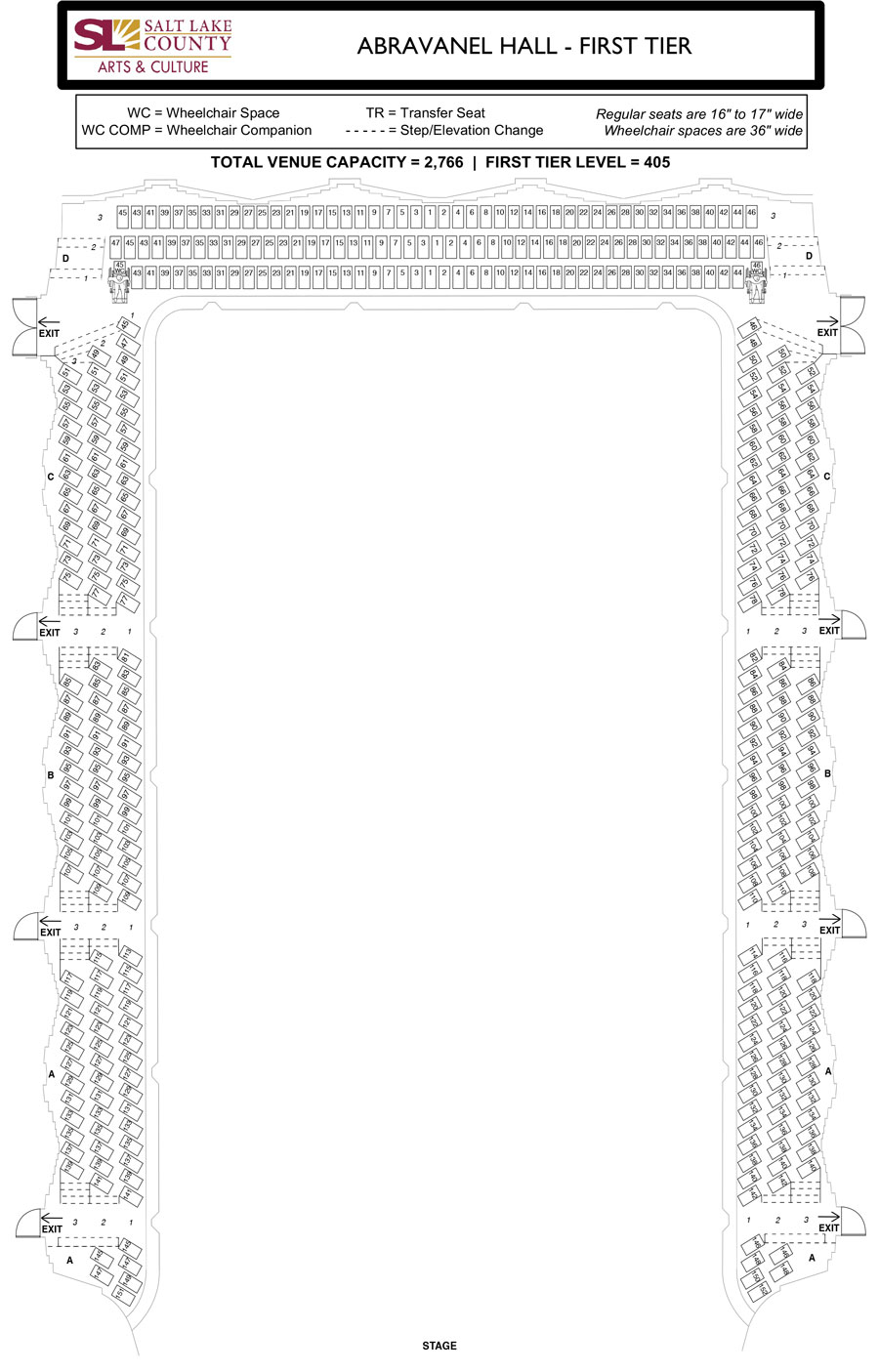 Abravanel Hall - AH Seats - First Tier