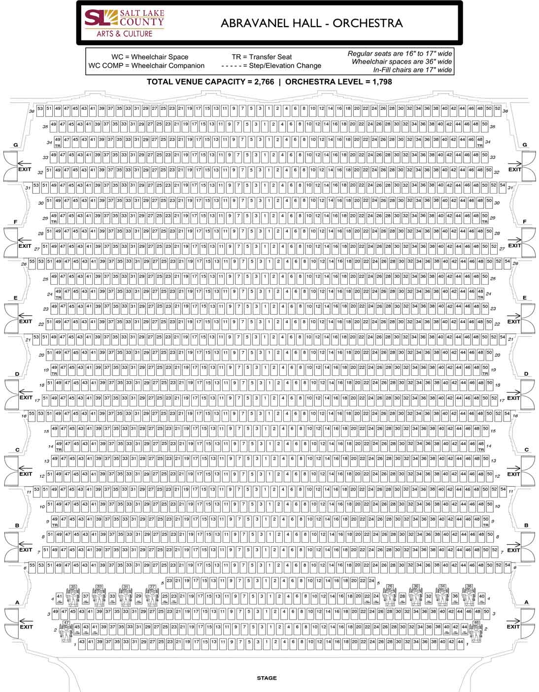 Abravanel Hall - AH Seats Orchestra 2023