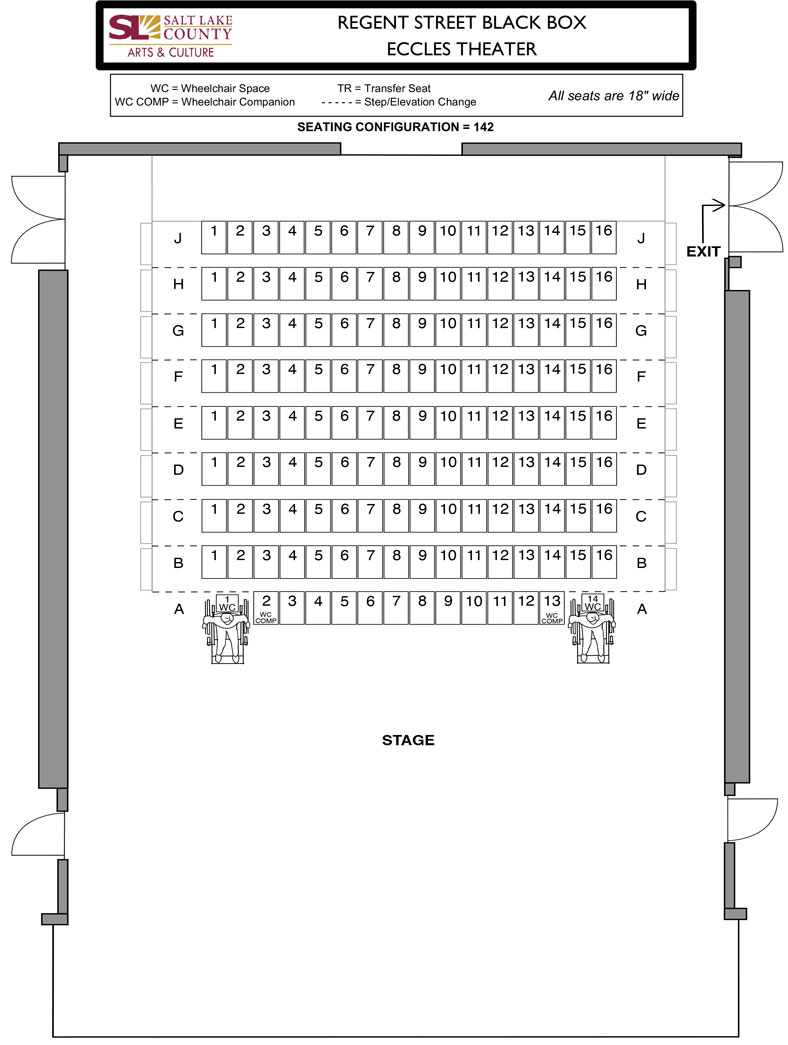 Eccles Theatre - Regent Street Black Box 142 Config