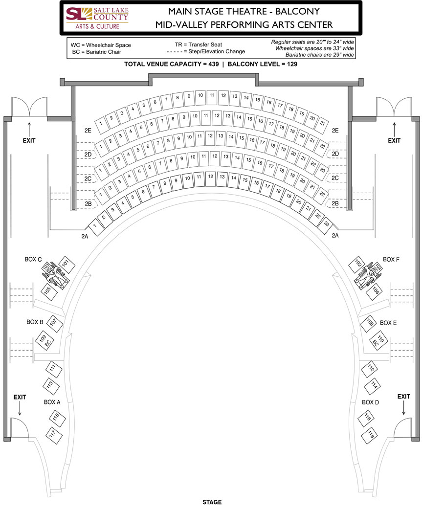 Mid-Valley Performing Arts Center - MVPAC Main Stage - Balcony Seating